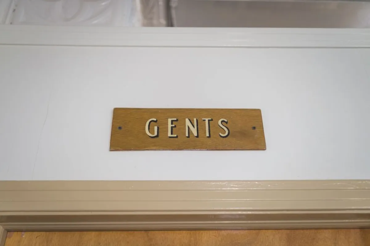 restroom door