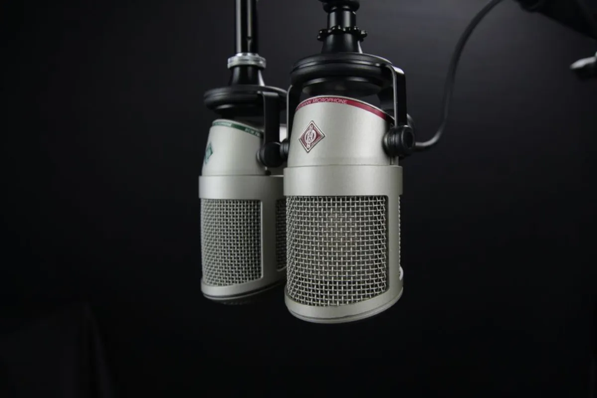 radio broadcaster microphone